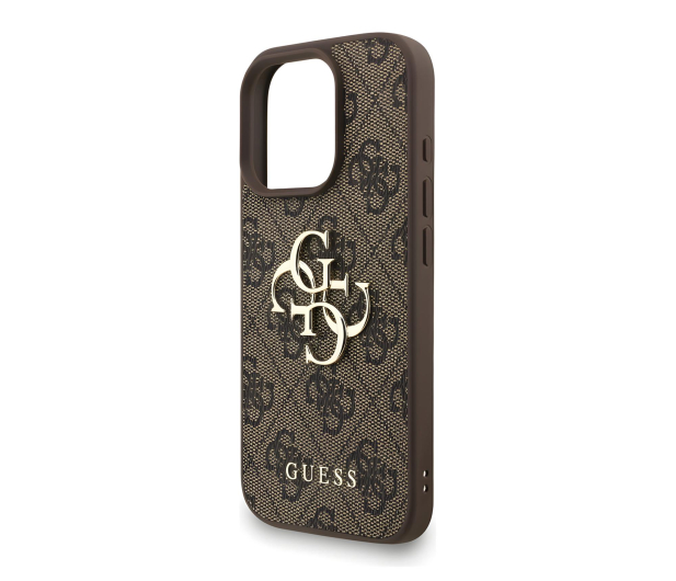 Guess 4G Strap 4G Classic Logo do iPhone 16 Pro Max brązowy - 1365503 - zdjęcie 4